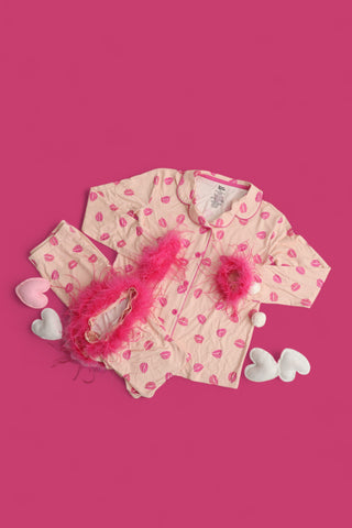 PUCKER UP GIRL'S FLARE FEATHERED DREAM SET