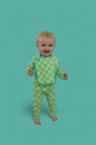 BE BOLD CHECKERS DREAM BABY BIB (PACK)