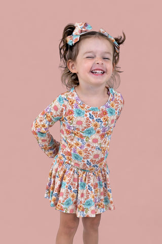 FLOWER FIELDS DREAM BODYSUIT DRESS