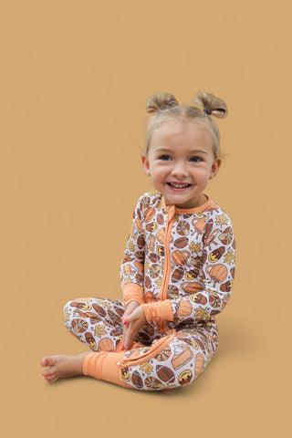 TURKEY & TOUCHDOWNS DREAM ROMPER