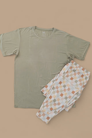 MUTED CHECKERS MEN'S DREAM JOGGER SET