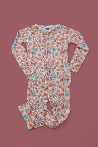 FLOWER FIELDS DREAM RUFFLE ROMPER