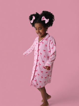 FLOCKING FLAMINGOS GIRL'S DREAM GOWN