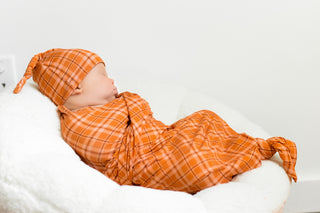 CIDER PLAID DREAM SWADDLE & BEANIE