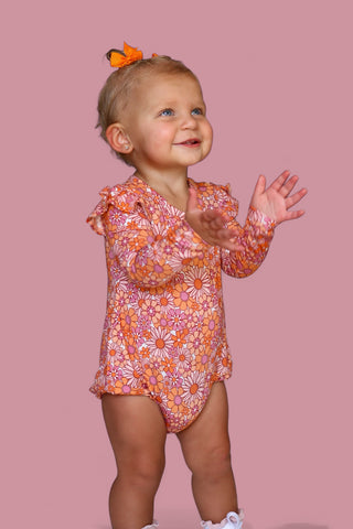 EXCLUSIVE BRIELLE'S BLOOMS DREAM BUBBLE ROMPER