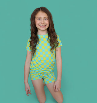 BE BOLD CHECKERS DREAM SHORT SET