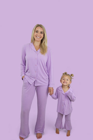 AMETHYST RIB DREAM GIRL'S FLARE SET