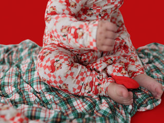 JOLLY SANTA CHECKERS DREAM ROMPER