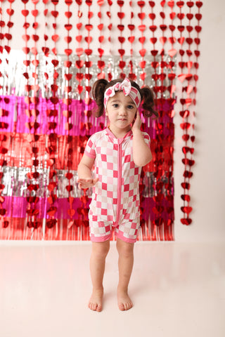 DREAMY PINK CHECKERS DREAM SHORTIE