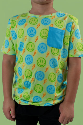 NEON SMILES DREAM POCKET TEE