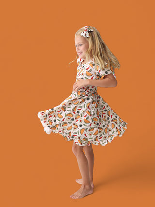 EXCLUSIVE TACO TUESDAY DREAM RUFFLE DRESS