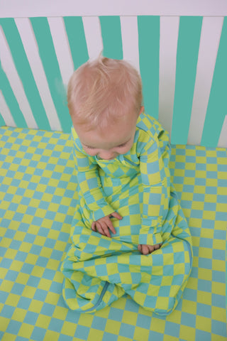 BE BOLD CHECKERS DREAM CRIB SHEET