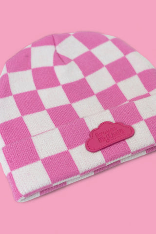 BUBBLEGUM CHECKERS DREAM BEANIE