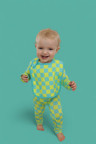 BE BOLD CHECKERS DREAM BABY BIB (PACK)