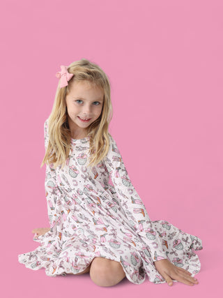 HOWDY 2025 DREAM RUFFLE DRESS