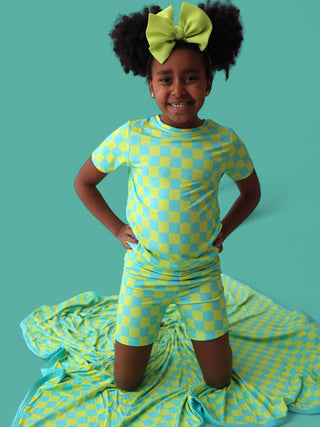 BE BOLD CHECKERS DREAM SHORT SET