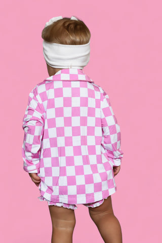 BUBBLEGUM CHECKERS GIRL'S DREAM GOWN