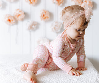 BLUSHING LEOPARD DREAM ROMPER