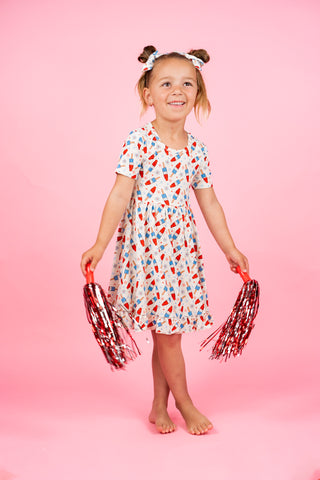 LITTLE MISS FIRECRACKER DREAM RUFFLE DRESS