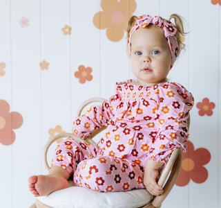 FALLIN' FOR DAISIES DREAM SMOCKED JUMPSUIT