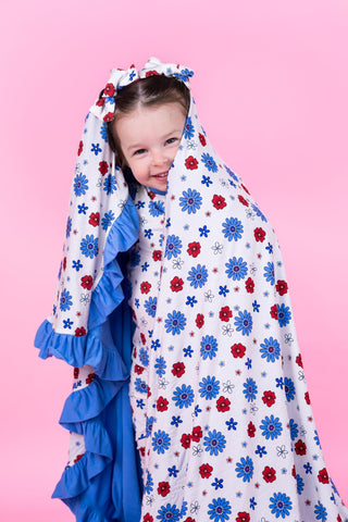 EXCLUSIVE FREEDOM BLOOMS RUFFLE DREAM BLANKET