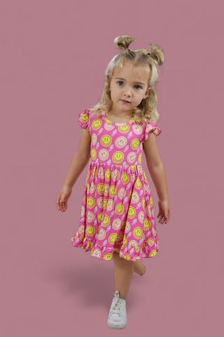 RADIANT SMILES DREAM RUFFLE DRESS