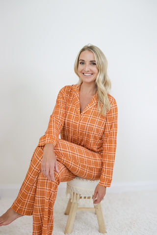 CIDER PLAID WOMEN'S RELAXED FLARE DREAM SET