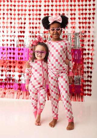 DREAMY PINK CHECKERS DREAM SET