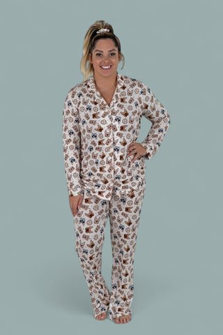 EXCLUSIVE PUP CUPS WOMEN'S LONG SLEEVE RELAXED FLARE DREAM SET