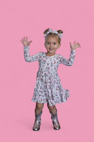 HOWDY 2025 DREAM RUFFLE DRESS