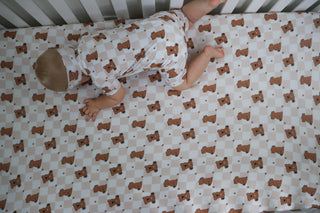 COZY BEAR DREAM CRIB SHEET