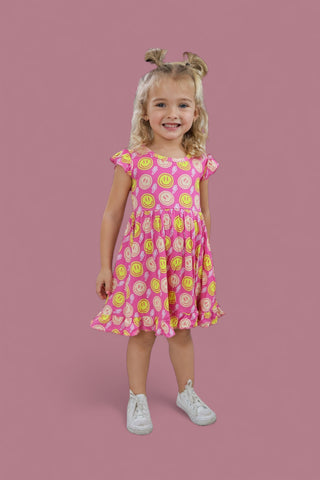 RADIANT SMILES DREAM RUFFLE DRESS