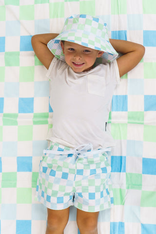 HIGH TIDE CHECKERS DREAM SWIM TRUNKS