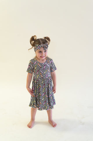 GET YOUR CRAYON ON DREAM RUFFLE DRESS
