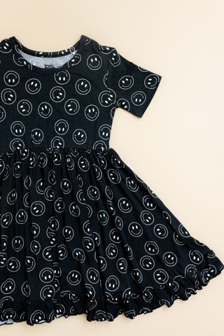 MIDNIGHT SMILES DREAM RUFFLE DRESS