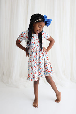 LITTLE MISS FIRECRACKER DREAM RUFFLE DRESS