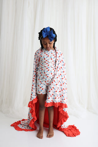 LITTLE MISS FIRECRACKER DREAM RUFFLE BLANKET