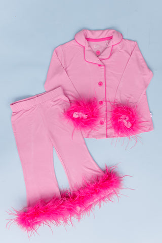 BUBBLEGUM GIRL’S FLARE FEATHERED DREAM SET