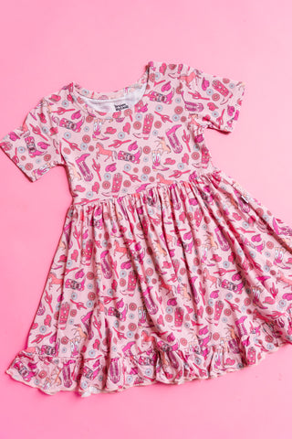 STAY WILD COWGIRL DREAM RUFFLE DRESS