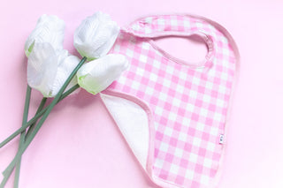 TAFFY PINK GINGHAM DREAM BABY BIB