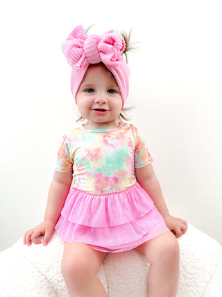 RAINBOW CLOUDS DREAM TUTU BODYSUIT DRESS