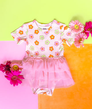 FEELIN' FLOWERFUL DREAM TUTU BODYSUIT DRESS