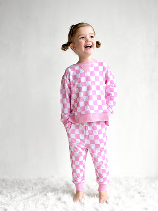 BUBBLEGUM CHECKERS DREAM PULLOVER