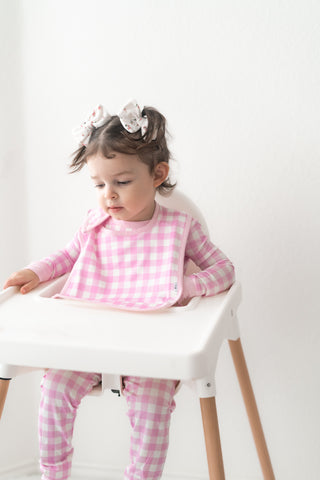 TAFFY PINK GINGHAM DREAM BABY BIB