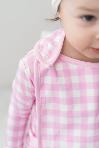 TAFFY PINK GINGHAM DREAM BABY BIB