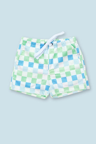 HIGH TIDE CHECKERS DREAM SWIM TRUNKS