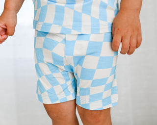 OCEAN WAVES CHECKERS DREAM SHORT SET