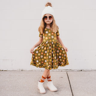 FLOWER POWER DREAM RUFFLE DRESS